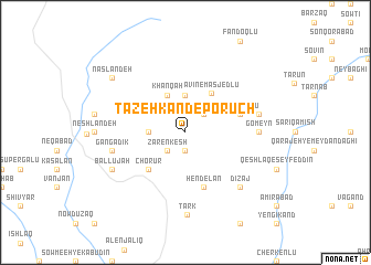 map of Tāzeh Kand-e Porūch