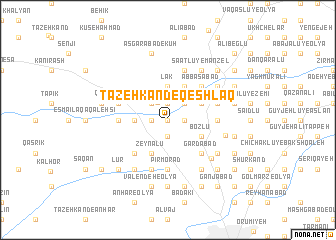 map of Tāzeh Kand-e Qeshlāq