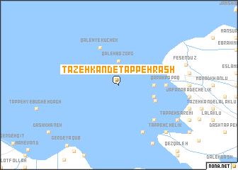 map of Tāzeh Kand-e Tappeh Rash