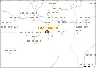 map of Tāzeh Kand