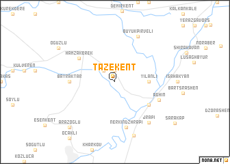 map of Tazekent