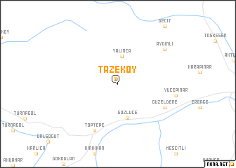 map of Tazeköy