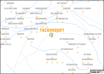 map of Tazemmourt