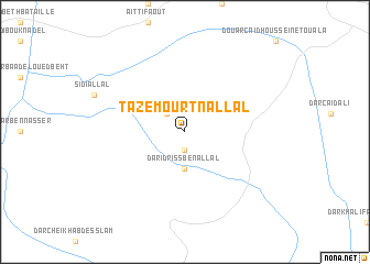 map of Tazemourt nʼAllal