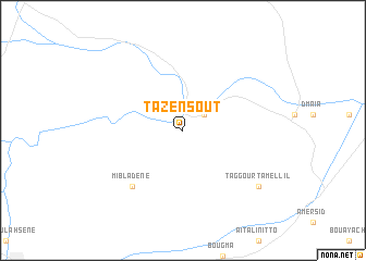 map of Tazensout