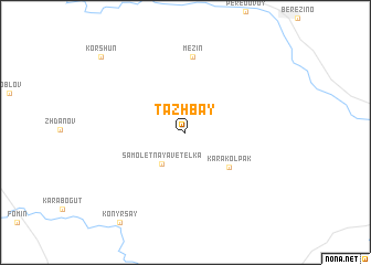 map of Tazhbay