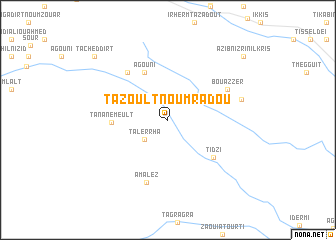 map of Tazoult nʼOumradou