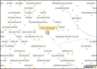 map of Tazrourt