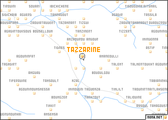 map of Tazzarine