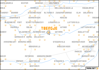 map of ʼt Bergje