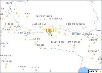 map of Tbeti