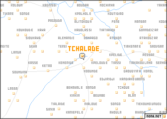 map of Tchaladè