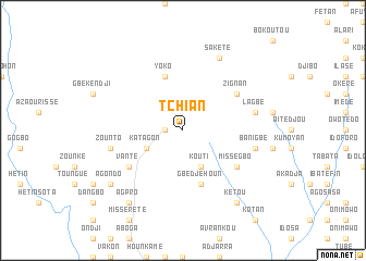 map of Tchian