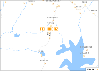 map of Tchinionzi
