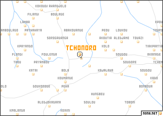 map of Tchonoro