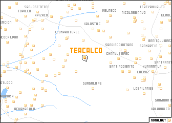 map of Teacalco