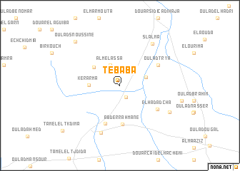 map of Tebab‘a