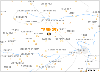 map of Tebikasy