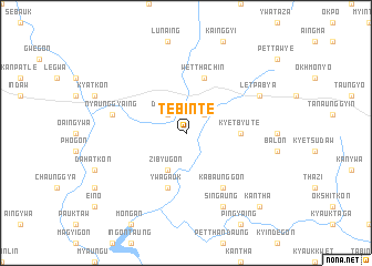 map of Tebinte