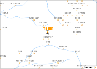 map of Tebin