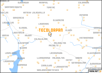 map of Tecoloapan
