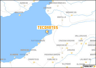 map of Tecomates