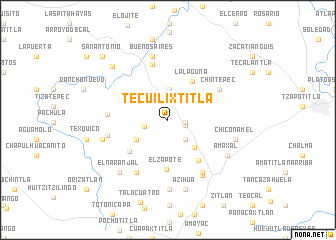 map of Tecuilixtitla
