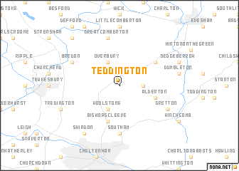 map of Teddington