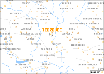 map of Tedrovec