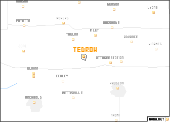 map of Tedrow