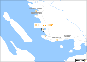 map of Tee Harbor