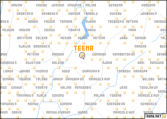 map of Teema