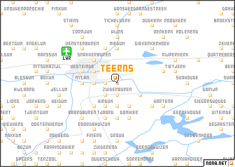 map of Teerns