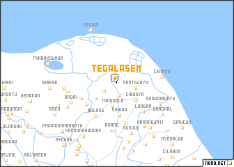 map of Tegalasem