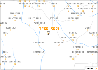 map of Tegalsari