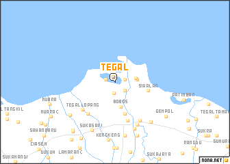 map of Tegal