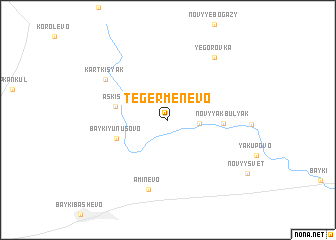 map of Tegermenevo