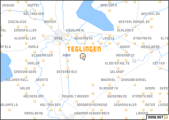 map of Teglingen
