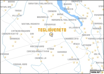 map of Teglio Veneto