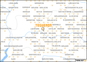 map of Teguemón