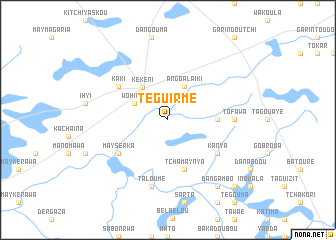 map of Téguirmé