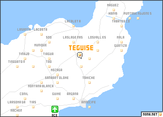map of Teguise