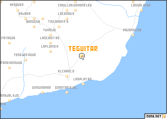 map of Teguitar