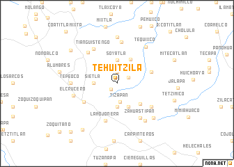 map of Tehuitzila