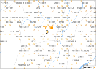 map of Teibo