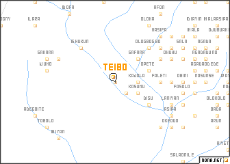 map of Teibo