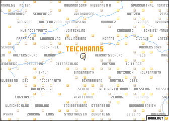 map of Teichmanns
