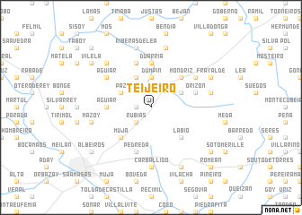 map of Teijeiro