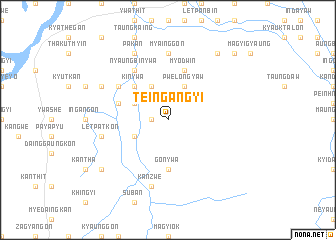 map of Teingangyi