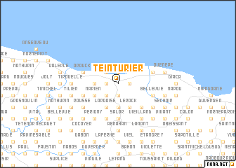 map of Teinturier